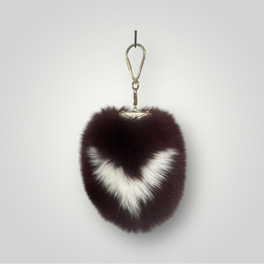 Louis Vuitton Fuzzy V Fox Fur Bag Charm